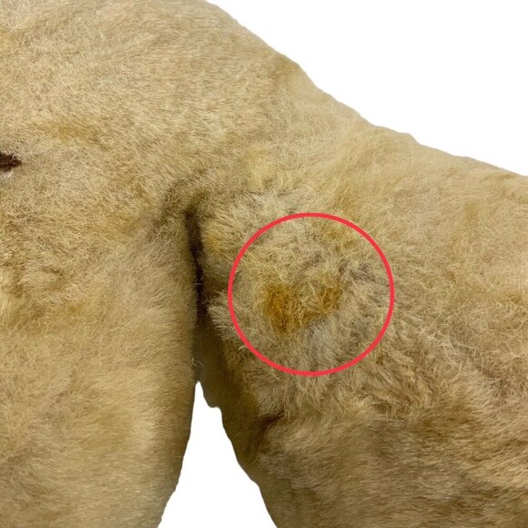 Rushton 1960s Golden Retriever Plush Puppy Dog With Floppy Ears 13 inch - Picture 10 of 11